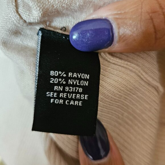 Premise Studio Beige Pearl Button-Down Cardigan - Size 2X, Special Occasions - Picture 5 of 5